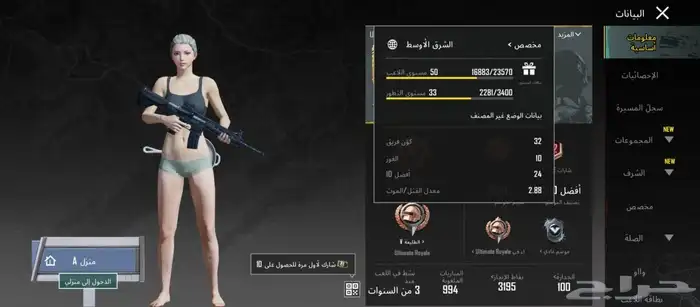 حساب ببجي للبيع 38