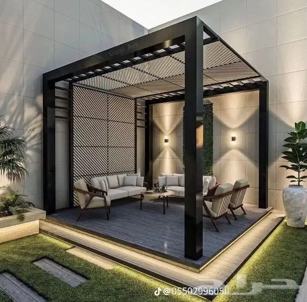 حداد مضلات سواتر برجولات سقف سندويش بنل ابو ب 1