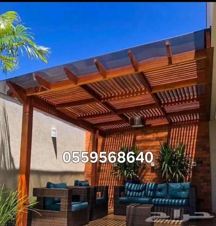 مضلات برجولات خشبيه 2