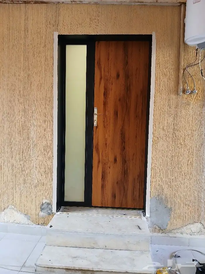 أبواب المنيوم أبواب حديد أبواب كلادينج شباك المنيوم 2