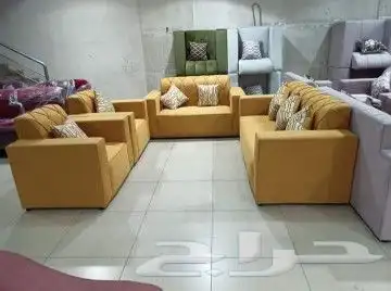 كنب جديد جاهز وتفصيل بأسعار المصنع حرف ال 7اشخاص 39