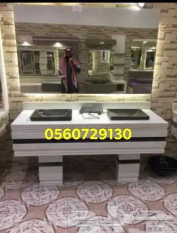 مغاسل رخام طبيعى وصناعى 9