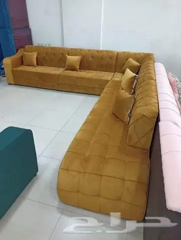 كنب جديد جاهز وتفصيل بأسعار المصنع حرف ال 7اشخاص 1
