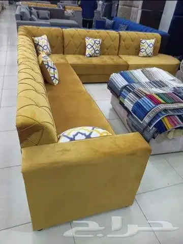 كنب جديد جاهز وتفصيل بأسعار المصنع حرف ال 7اشخاص 7