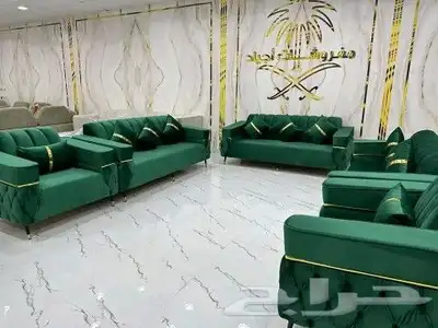 كنب جديد جاهز وتفصيل بأسعار المصنع حرف ال 7اشخاص 29