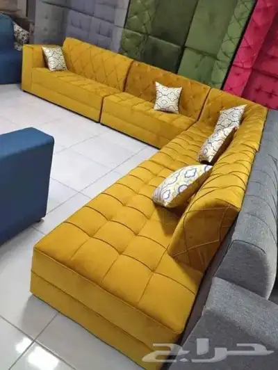 كنب جديد جاهز وتفصيل بأسعار المصنع حرف ال 7اشخاص 31