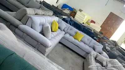 كنب جديد جاهز وتفصيل بأسعار المصنع حرف ال 7اشخاص 0