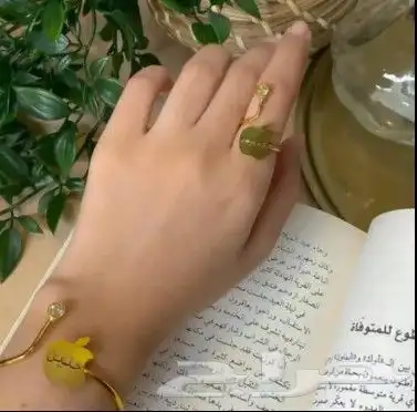 طقم نسائي من الخيال مكون من سلسل واساوره بلاسم 3