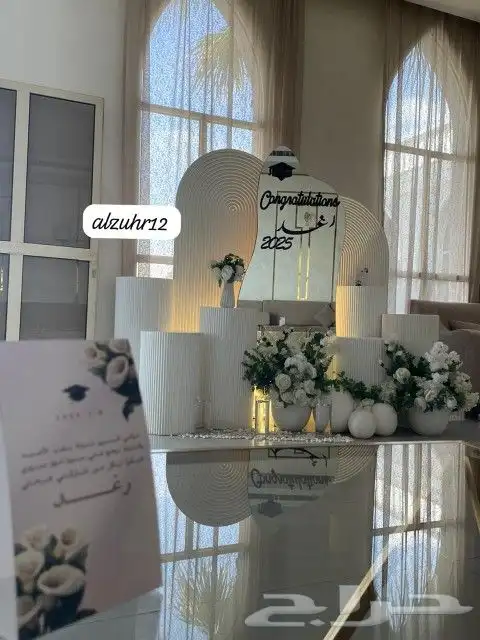 تنسيق_حفلات_كوش_استقبال_طاولات طعام_كراسى قهوجين_صبابين 1