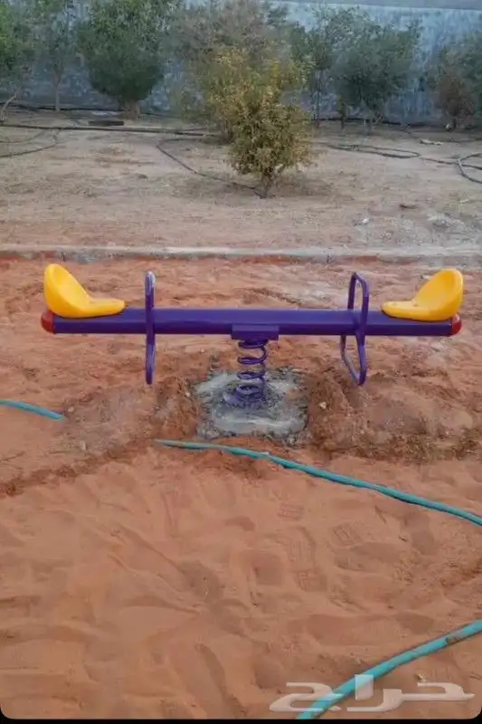 العاب خارجية مراجيح جدارية زحاليق تسلق 12