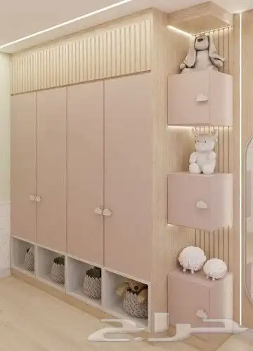 دولاب خزينه دولاب ملابس غرف نوم اطفال غرف نوم مودرن 3
