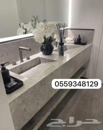 مغاسل رخام طبيعي وصناعي 8