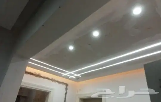 تشتيطيبات كهرباء وتركيب الليد البروفايل والمتنتك 1