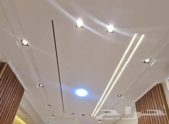 تشتيطيبات كهرباء وتركيب الليد البروفايل والمتنتك 8