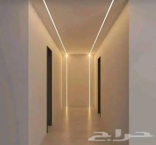 تشتيطيبات كهرباء وتركيب الليد البروفايل والمتنتك 4