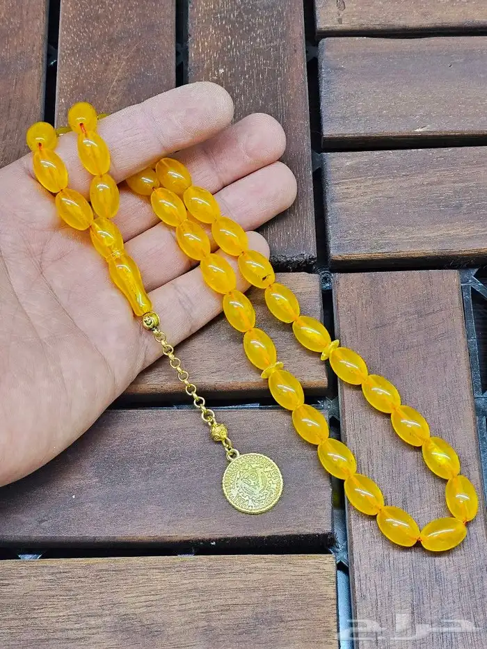 مسباح فايبر تركي بكركوشة ستيل مطلي ذهبي 0