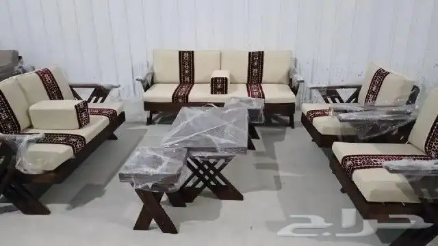 جلسات خارجيه خشب وحديد 1