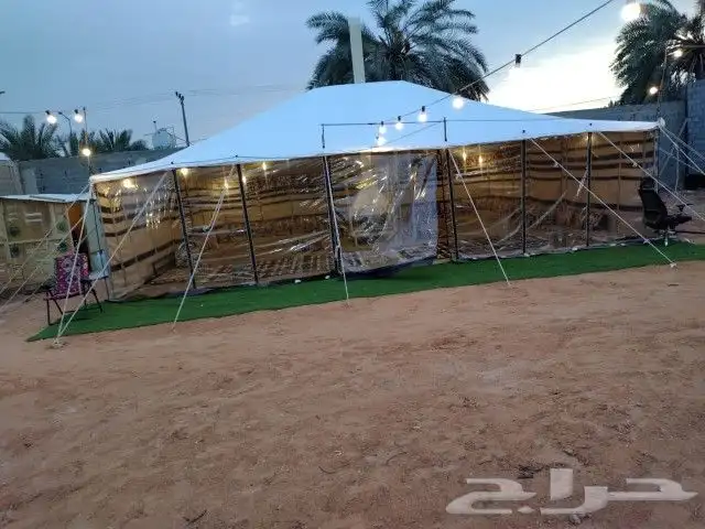 بيوت شعر ابيض خيام شفاف غرف خشب 3