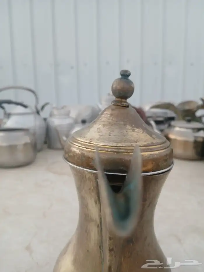 دلة العساف حائل نحاس اصفر 3