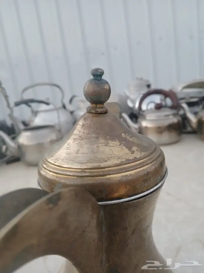 دلة العساف حائل نحاس اصفر 4