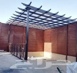مظلات وسواتر جدة وجميع أعمال الحدادة وسندويش البانل 5