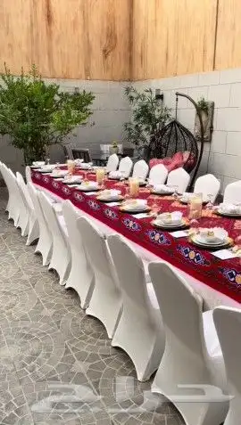 تأجير طاولات طعام تجهيز مناسبات خاص عامه ميلاد تخرج افراح 4