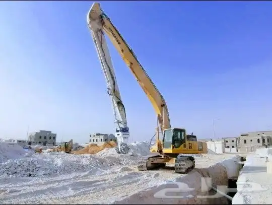 Long Boom Excavator  Drum Cutter and Buldozar for Rent 2