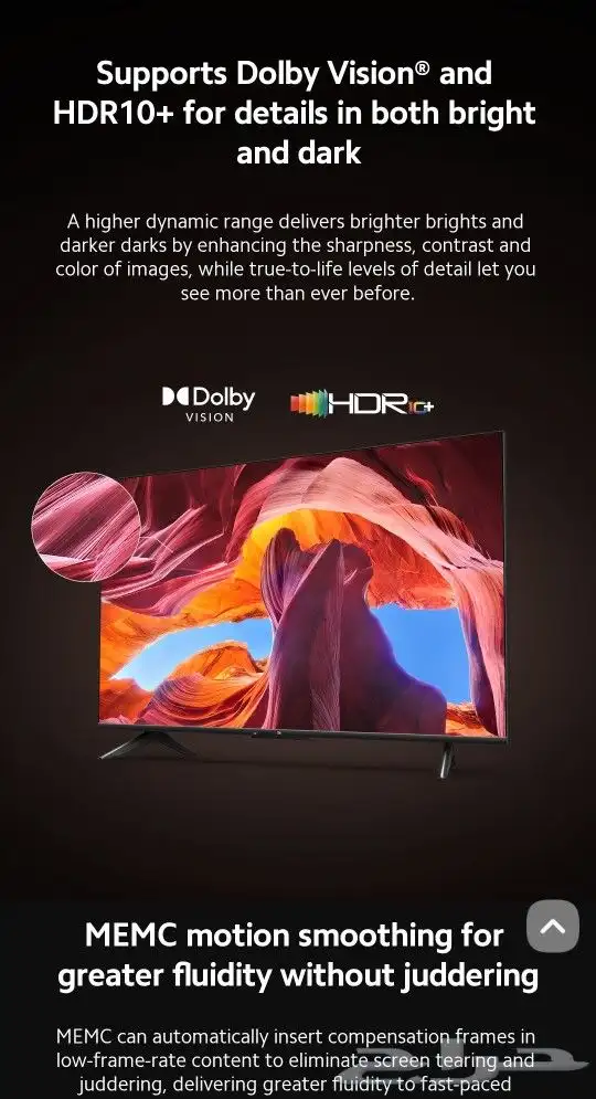 شاشه LED 4K HDR Xiaoumi P1 55 inch 1