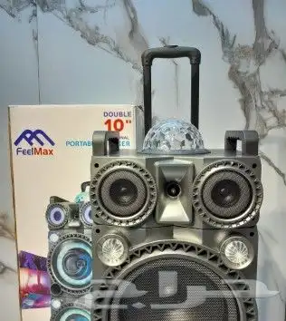 سماعة ومكبر صوت FEELMAX سماعتين بلوتوث مع اضاءة FL-833 1