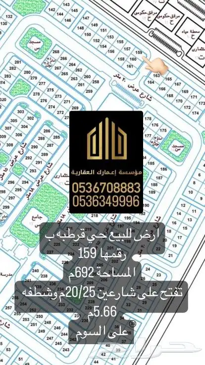 للبييع جميع الأحياء بسعر مناسب ومناسيب طيبه 2
