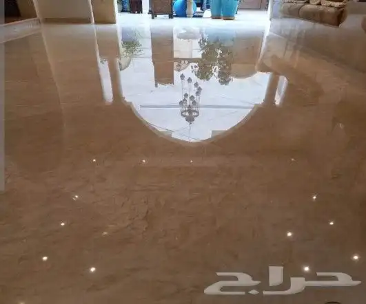 تنظيف وجلي وتلميع الرخام وسيراميك بلماس ولكرستال الإيطالي 9