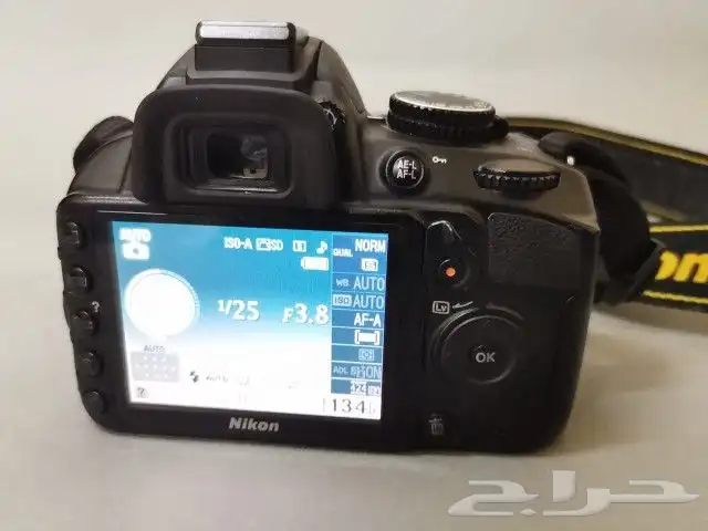 كامرا نيكون d3100 مع اغراضها نظيفه فقط في ما تصور فيديو 1