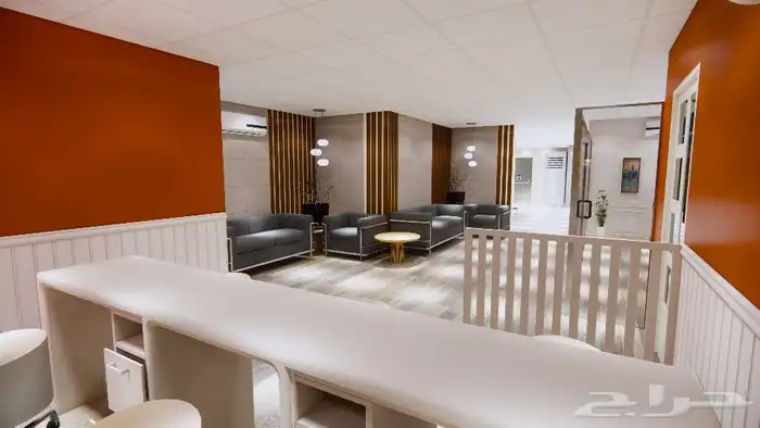 تصميم وتنفيذ ديكورات صالون نسائي 7