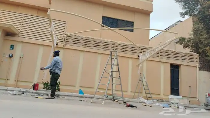 حداد مظلات وسواتر وجميع أعمال الحداده والقرميد صيانه أبواب 0