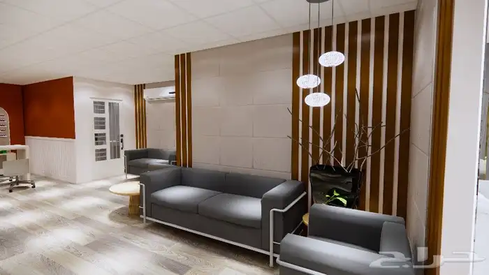 تصميم وتنفيذ ديكورات صالون نسائي 6