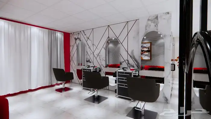 تصميم وتنفيذ ديكورات صالون نسائي 0