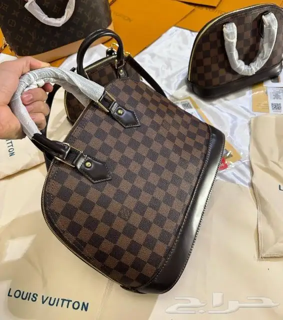 لويس فيتون كواليتي ملحقات شوبنج وكيس قماش الماركة 15