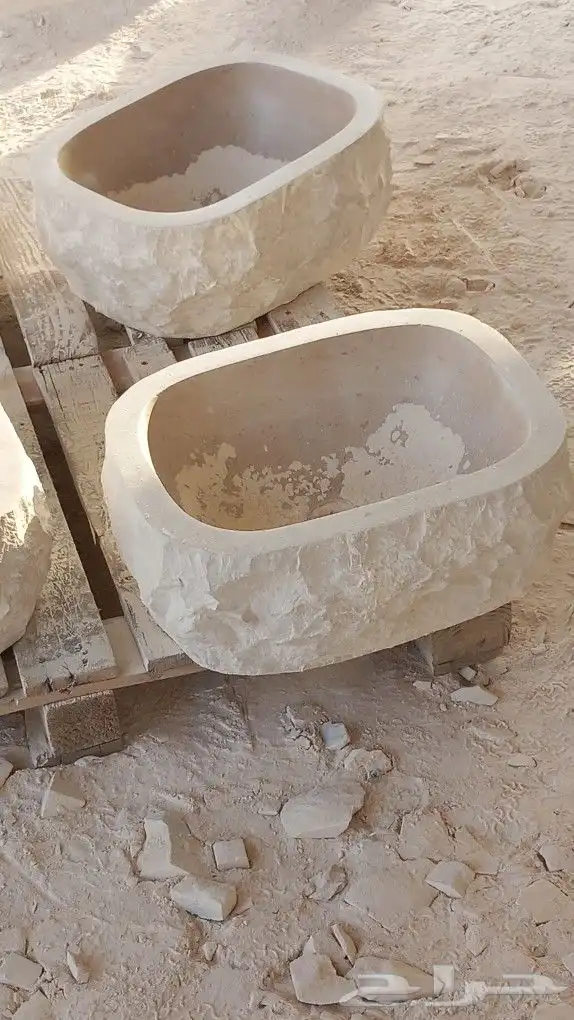 احواض بديكير حجر طبيعي مغاسل حجر وجه الجبل 1