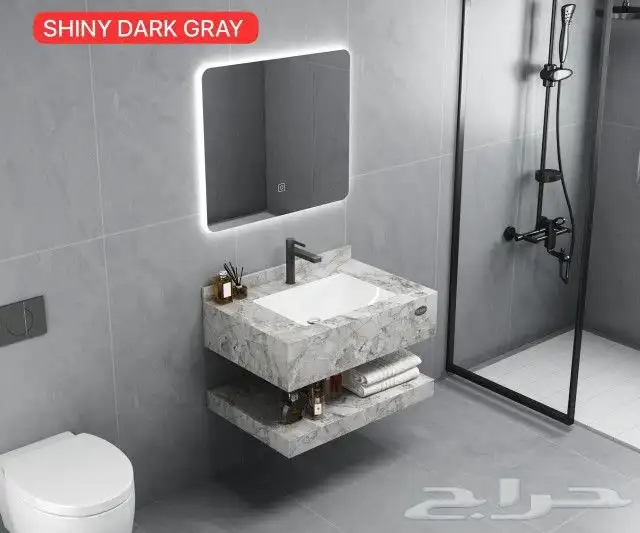 مغاسل جاهزة رخام وفايبر 9