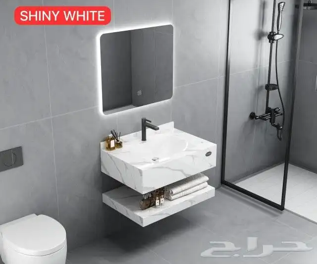 مغاسل جاهزة رخام وفايبر 5