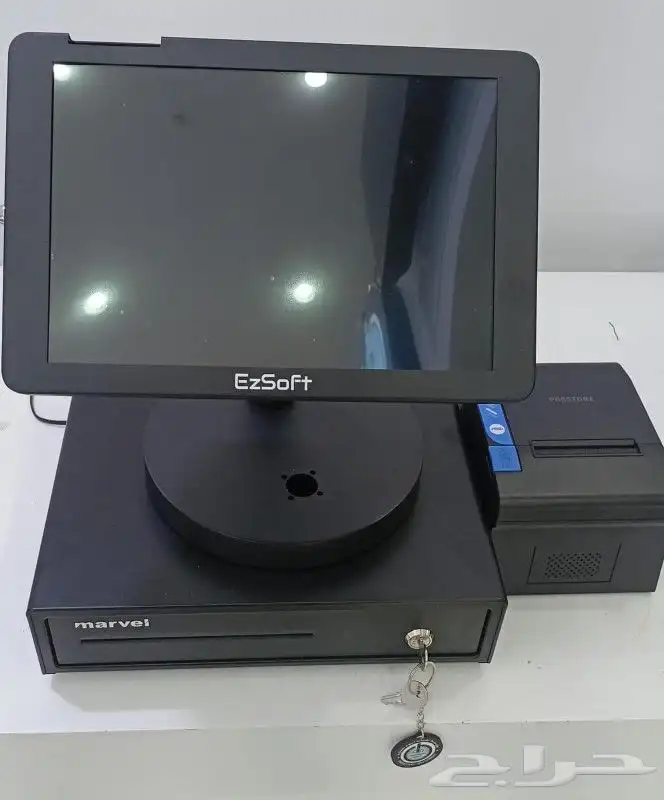 كاشير تابلت ويندوز مع درج وطابعة وبرنامج شامل التركيب 1