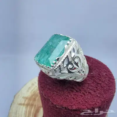 خواتم ب احجار زمرد 8