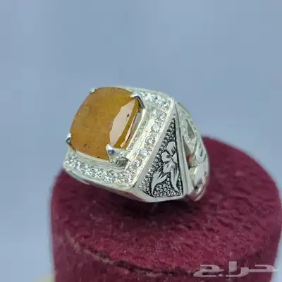 خواتم فضه عيار 925 احجار طبيعيه 46