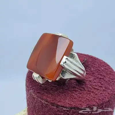 خواتم فضه عيار 925 احجار طبيعيه 16