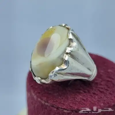 خواتم فضه عيار 925 احجار طبيعيه 48