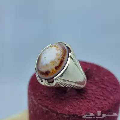 خواتم فضه عيار 925 احجار طبيعيه 14