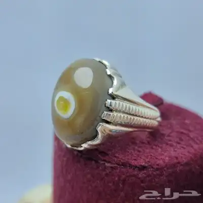 خواتم فضه عيار 925 احجار طبيعيه 49