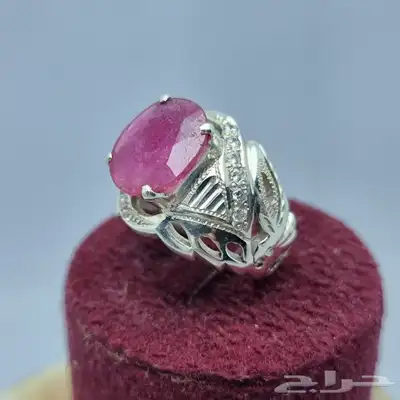 خواتم فضه عيار 925 احجار طبيعيه 2