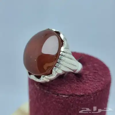 خواتم فضه عيار 925 احجار طبيعيه 43