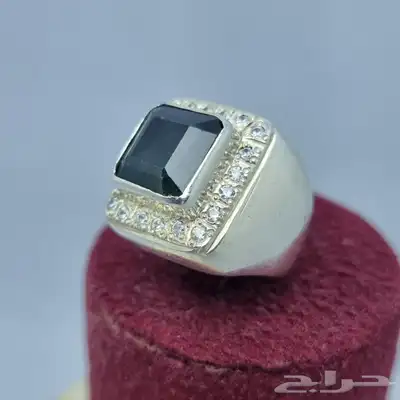 خواتم فضه عيار 925 احجار طبيعيه 44